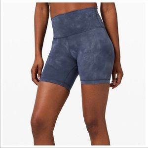 Lululemon wunder train blue shorts